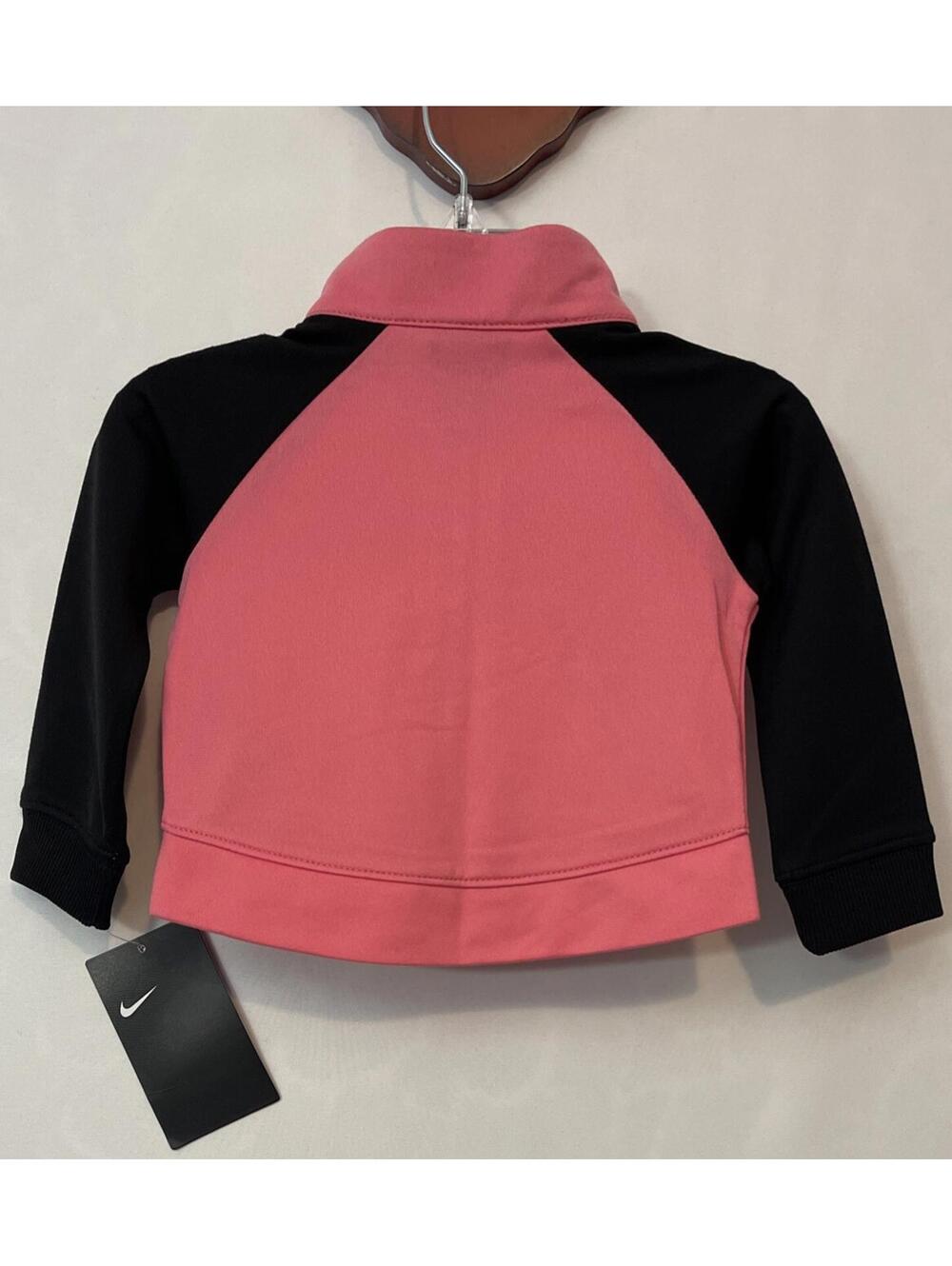 Nike Infant Baby Girls 6 Month Pink Zip-Up Collared Track Jacket NWT! A1502 - Picture 5 of 5